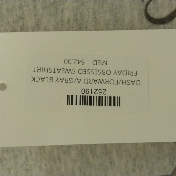 Gildan Medium STRESSED, BLESSED & BLACK FRIDAY OBSESSED sweatshirt, NWT - Picture 4 of 5